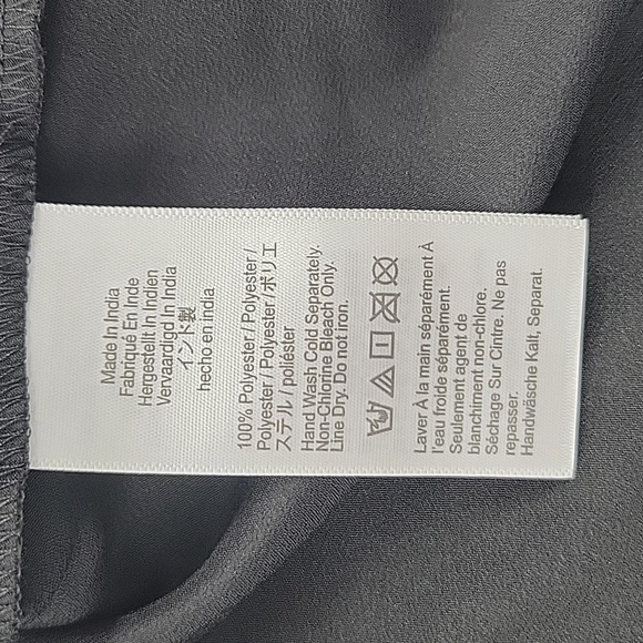 Madewell Pleated Flare-Sleeve Top in True Black size Small NWT NN935 - Picture 13 of 16